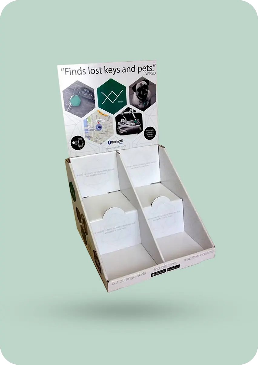Display Box Folder Custom Display Boxes With Dividers for Retail Products