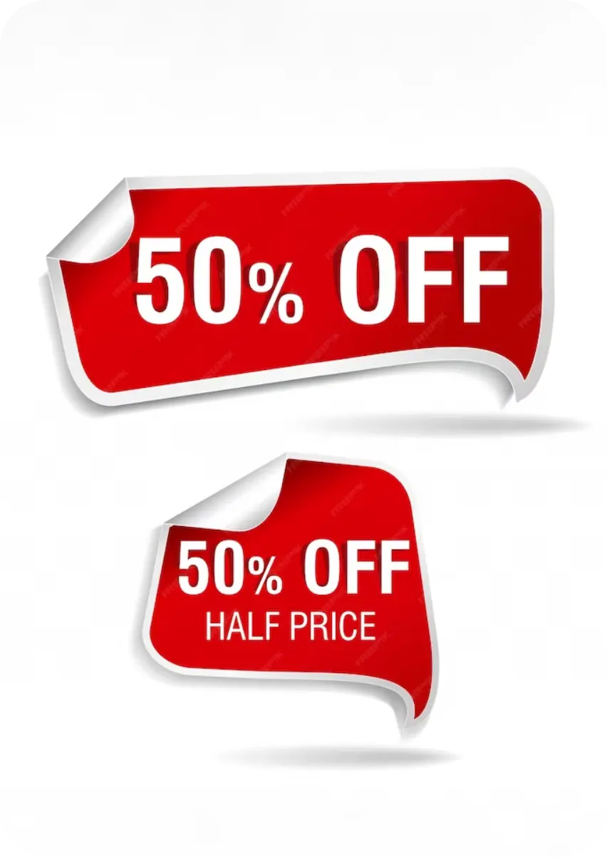 Custom Discount Labels | Printed Discount Labels